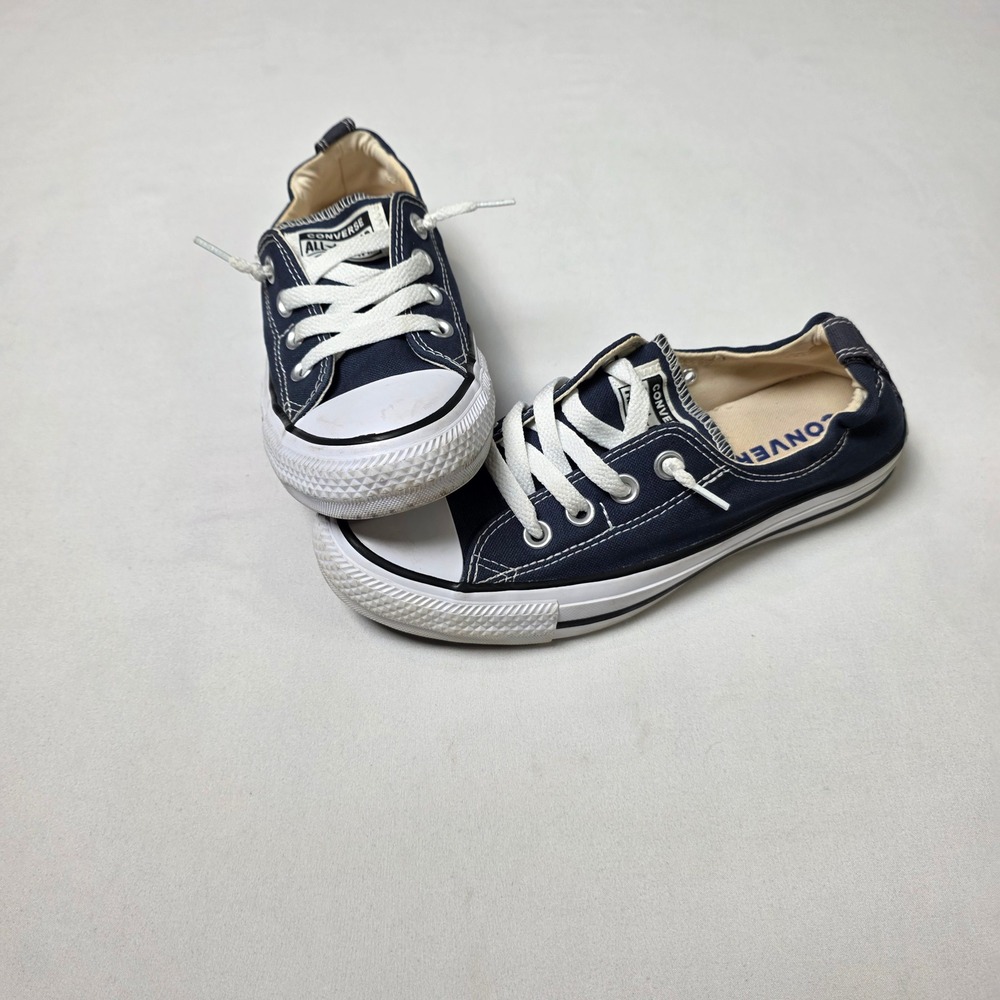 Converse All Star Shoreline Women 7 Slip-On Low Top Chuck Taylors Navy Blue